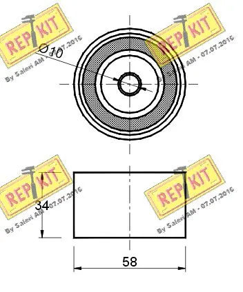Deflection/Guide Pulley, timing belt
