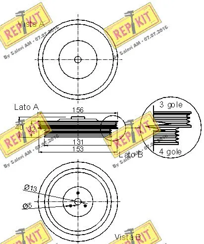 Belt Pulley, crankshaft