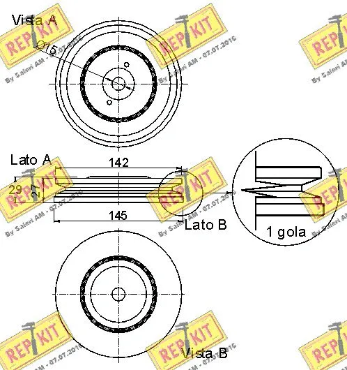 Belt Pulley, crankshaft