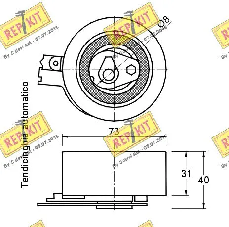 Tensioner Pulley, timing belt