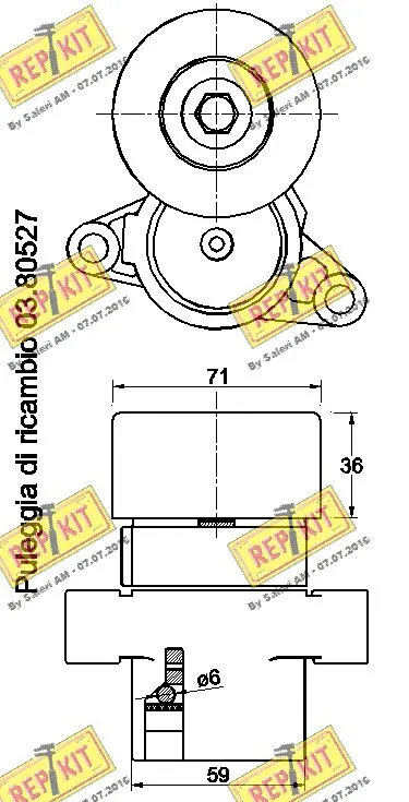 Belt Tensioner, V-ribbed belt