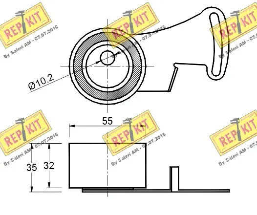 Tensioner Pulley, timing belt
