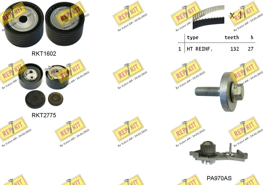Water Pump & Timing Belt Kit (RKTK1089PA)