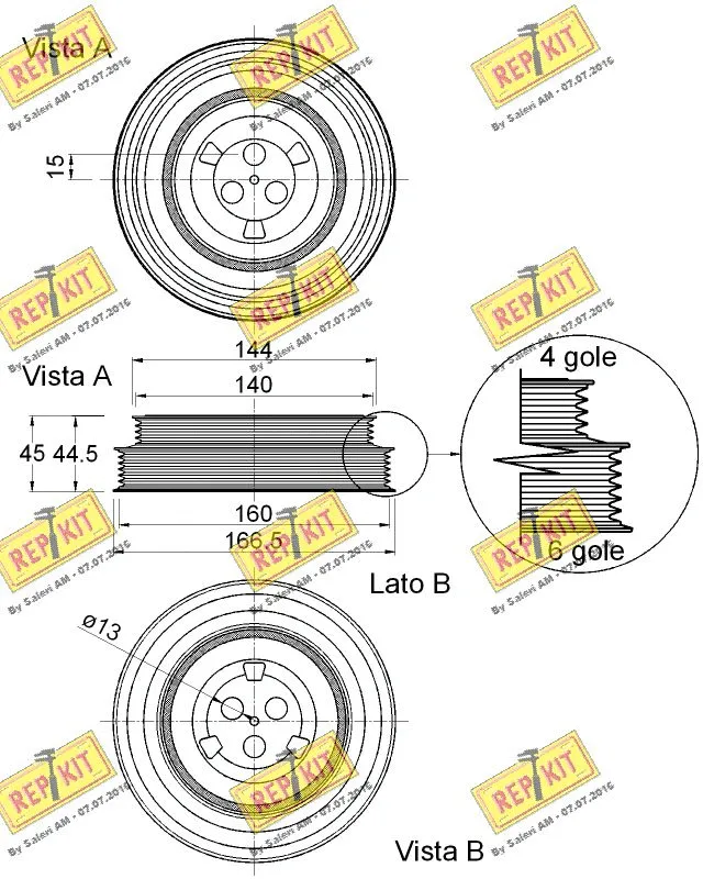 Belt Pulley, crankshaft