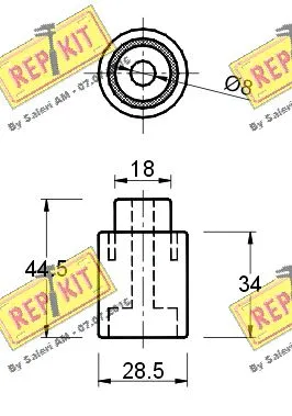 Deflection/Guide Pulley, timing belt
