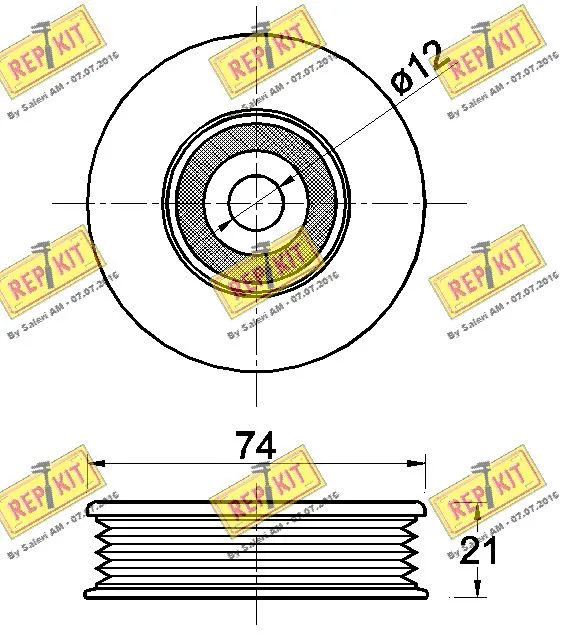Belt Tensioner, V-ribbed belt