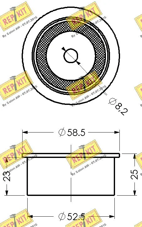 Deflection/Guide Pulley, timing belt