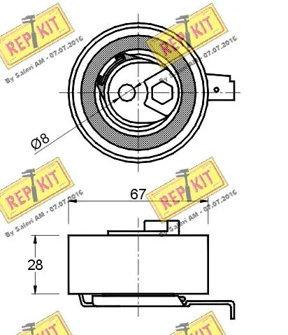 Tensioner Pulley, timing belt