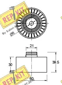 Deflection/Guide Pulley, timing belt