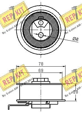 Tensioner Pulley, timing belt