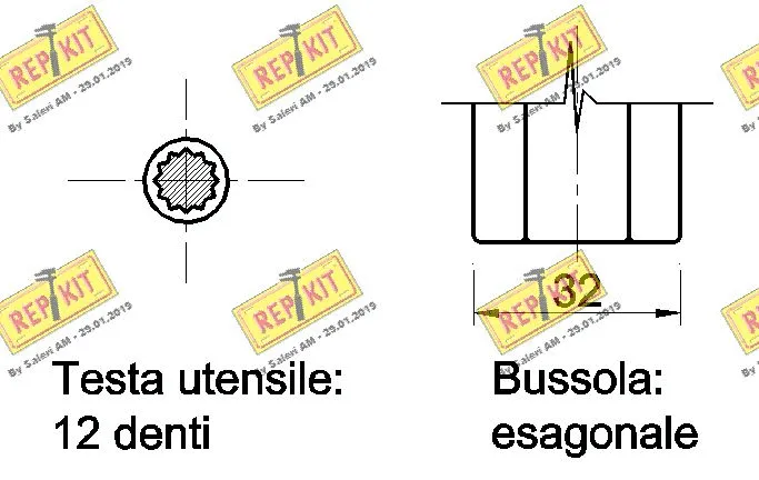 Mounting Set, deflection-/guide pulley (V-ribbed belt)