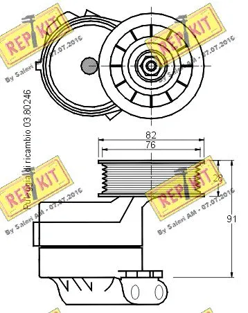Belt Tensioner, V-ribbed belt