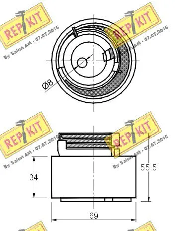 Tensioner Pulley, timing belt