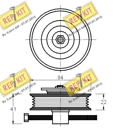 Belt Tensioner, V-ribbed belt