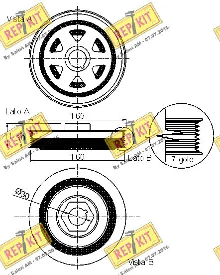 Belt Pulley, crankshaft