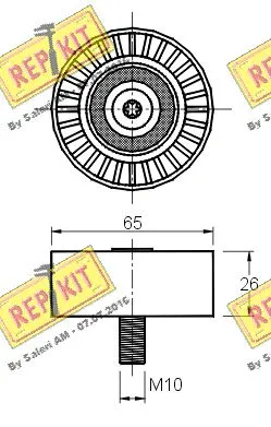 Deflection/Guide Pulley, timing belt