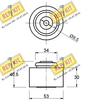 Deflection/Guide Pulley, timing belt