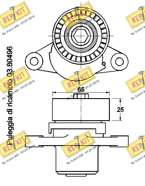 Belt Tensioner, V-ribbed belt