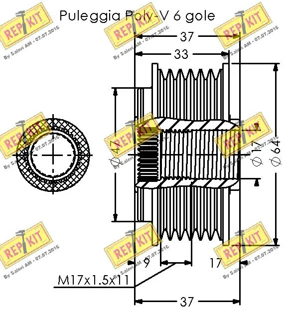 Alternator Freewheel Clutch