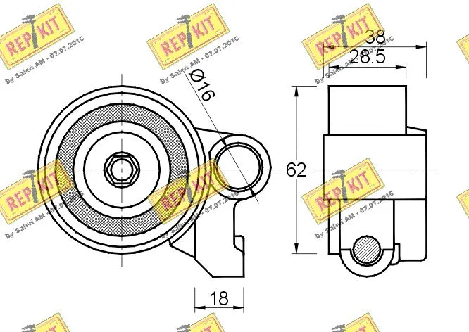 Tensioner Pulley, timing belt