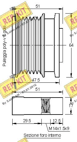 Alternator Freewheel Clutch