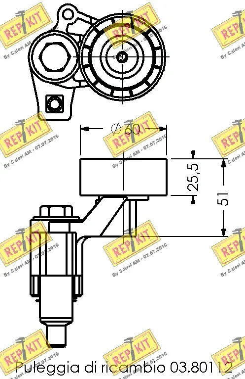 Belt Tensioner, V-ribbed belt