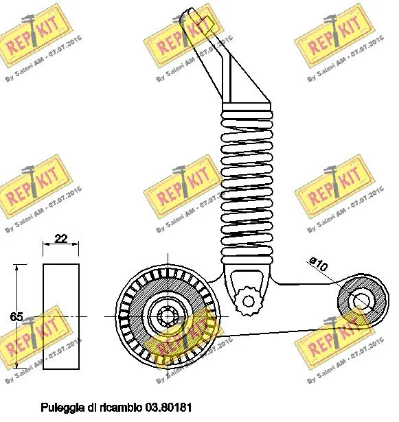 Belt Tensioner, V-ribbed belt