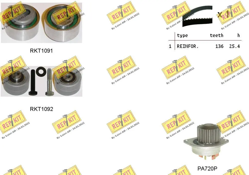 Water Pump & Timing Belt Kit (RKTK0898PA)