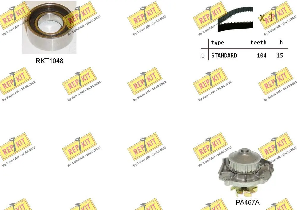 Water Pump & Timing Belt Kit (RKTK0834PA)
