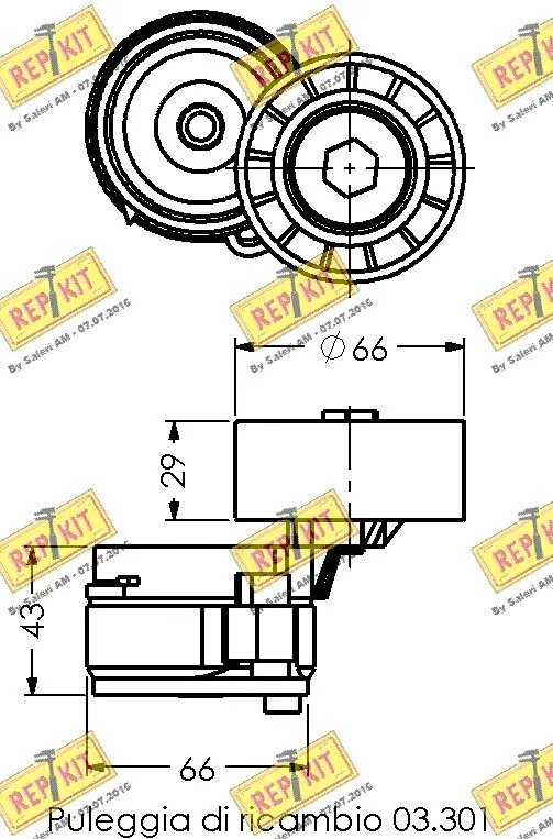 Belt Tensioner, V-ribbed belt