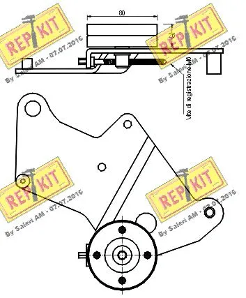 Belt Tensioner, V-ribbed belt