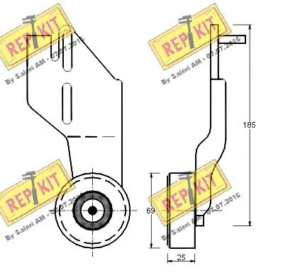 Belt Tensioner, V-ribbed belt