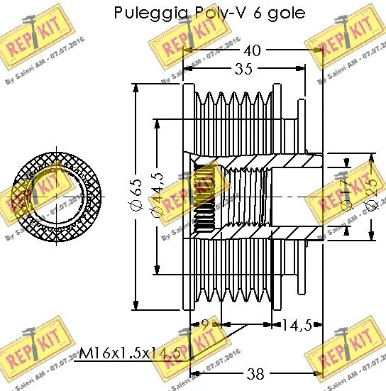 Alternator Freewheel Clutch