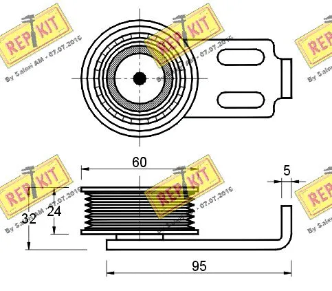 Belt Tensioner, V-ribbed belt