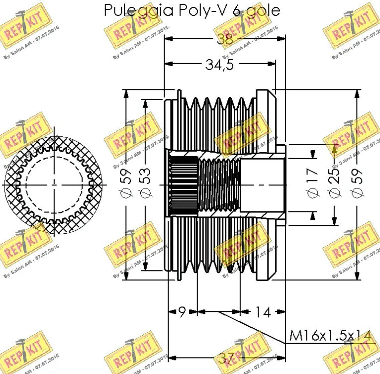 Alternator Freewheel Clutch