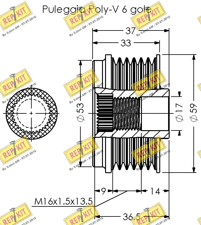 Alternator Freewheel Clutch