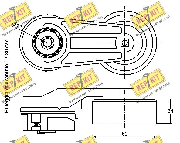Belt Tensioner, V-ribbed belt