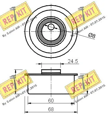 Tensioner Pulley, timing belt