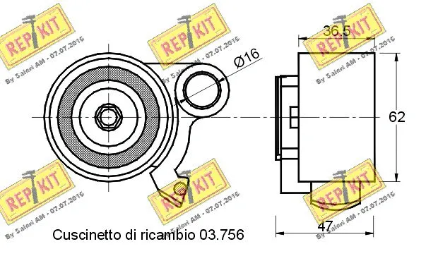 Tensioner Pulley, timing belt