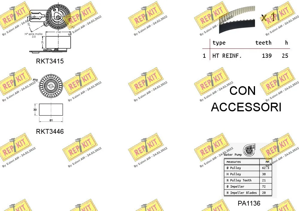 Water Pump & Timing Belt Kit