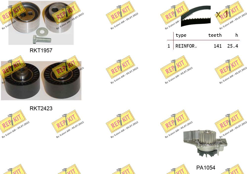 Water Pump & Timing Belt Kit (RKTK1303PA)