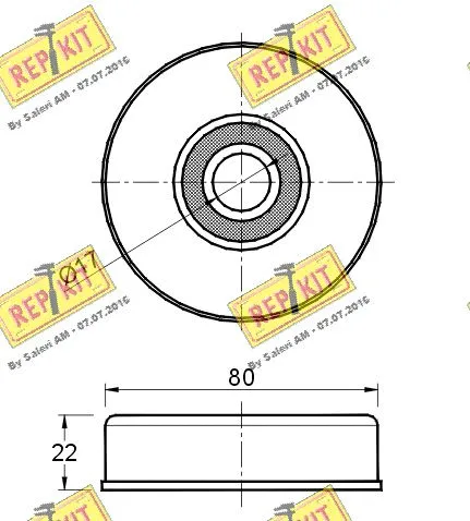 Deflection/Guide Pulley, V-ribbed belt