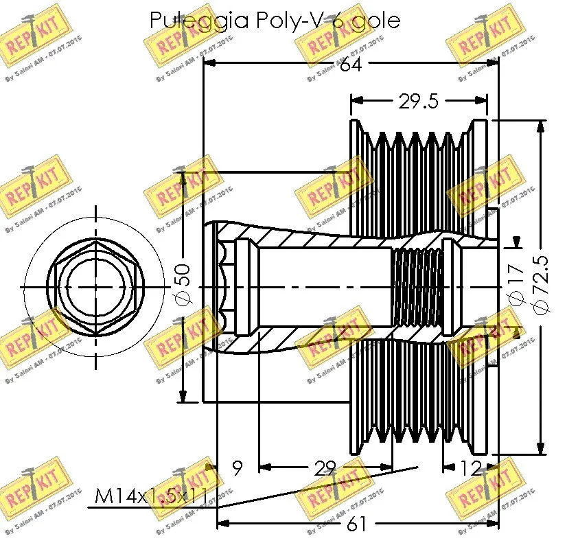 Alternator Freewheel Clutch