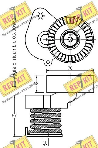 Belt Tensioner, V-ribbed belt