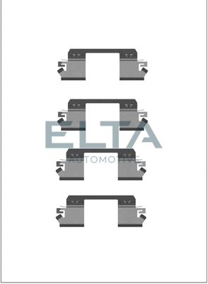 Accessory Kit, disc brake pad (EA8607)
