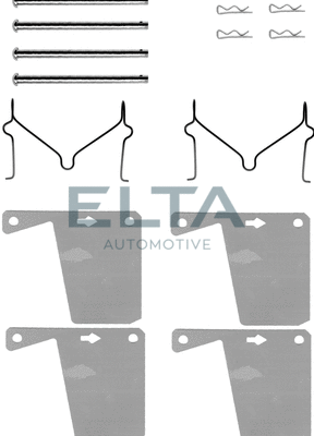 Accessory Kit, disc brake pad (EA8558)