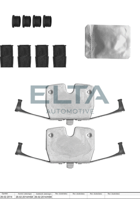 Accessory Kit, disc brake pad (EA8776)