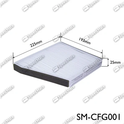 Filter, cabin air (SM-CFG001)