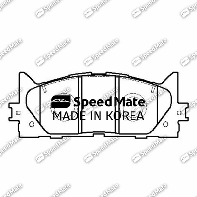 Brake Pad Set, disc brake (SM-BPJ009)
