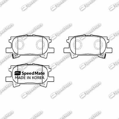 Brake Pad Set, disc brake (SM-BPJ016)